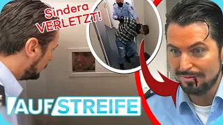 Sindera wird VERLETZT! Aggressiver Mann wird in Zelle gesteckt & SCHLÄGT ZU! | Auf Streife | SAT.1