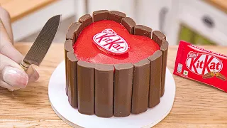 Amazing Miniature KITKAT Cake Decorating 🍭 How To Make Tasty Miniature Rainbow KITKAT Cake