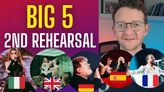 BIG 5 Second rehearsal review - EUROVISION 2024