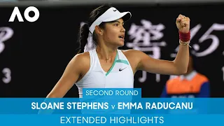 Sloane Stephens v Emma Raducanu Extended Highlights (1R) | Australian Open 2022