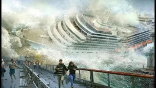 EPIC NATURAL DISASTERS! GIANT WAVES IN HURRICANE & TSUNAMI CRASH SHIPS & CARS