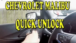 Chevrolet Malibu Quick Unlock Feature you may not know about