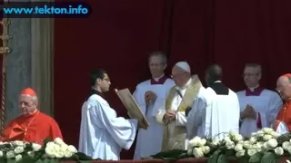 Papa Francisco: Bendición Urbi et Orbi en Pascua 2016.