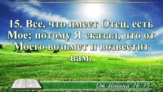 ВидеоБиблия Евангелие от Иоанна с музыкой глава 16 Бондаренко