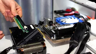 ТЕСТ разных PCIe x16 Riser шлейфов 3D Mark