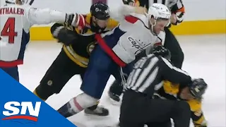 David Pastrnak Decides To Fight Tom Wilson Then Everyone Gets Involved