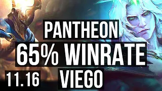 PANTHEON vs VIEGO (MID) | 65% winrate, 6/2/11 | KR Challenger | v11.16