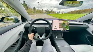 Tesla Model 3 Highland 2024 | Ambience Binaural Sound