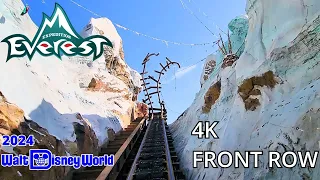 [4K] Expedition Everest 2024 - Front Seat POV | Animal Kingdom Walt Disney World