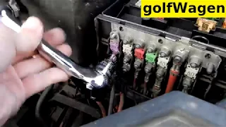 VW Golf 5 how to change big 200A fuse