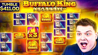 HUGE TUMBLES On BUFFALO KING MEGAWAYS!! (RETRIGGER BONUS)