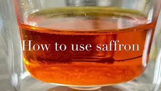 How to use saffron, the world’s most expensive spice/ So verwenden Sie Safran