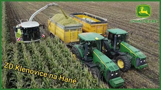 🌽Siláže Kukuřice 2022 | Traktory John Deere v nasazení🚜| ZD Klenovice na Hané