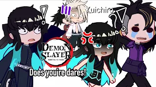 {Kny!}: Demon slayer characters does you’re dares ~ Kinda cringe💀 ~ Pt. 1