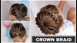 STARBURST CROWN BRAID BUN HAIRSTYLE | CUTE BACK TO SCHOOL BRAIDS HAIRSTYLES by Another Braid.