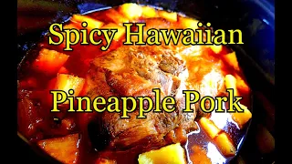 Spicy Hawaiian Pineapple Pork - Slow Cooker