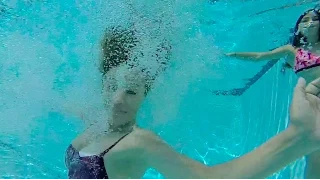 Swimming Pool - Slow Motion - Reverse - GoPro