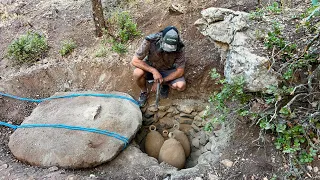 we opened rock cover and found treasure more than 800 years old