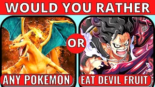 Would You Rather ANIME EDITION - 25 Easy - Hard Questions!!