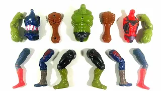 Assemble toys ~ Hulk smash, Captain America Vs Spider-Man Avengers superhero toys