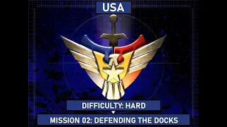 Command & Conquer: Generals: Zero Hour - USA - Mission 02: Defending The Docks - HARD