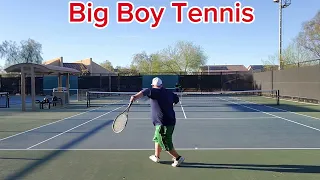 Big Boy Tennis and Mikey practice