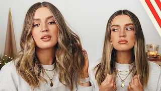 The EASIEST Loose Beachy Waves Hair Tutorial 🌊