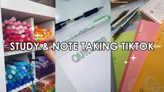 STUDY AND NOTE TAKING ✍ | TIKTOK COMPILATION