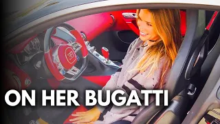 Girl Rides Bugatti Chiron in Monaco 🇲🇨