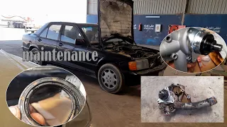 How to replace water pump, and oil seal in my precious car Mercedes-Benz