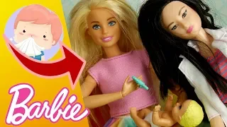 Barbie opiekunka 👶 Chore bobasy 👶 bajka po polsku