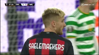 Alexis Saelemaekers vs Celtic (A) | Assist from The Bench 🇧🇪