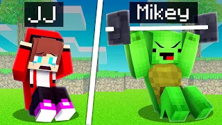 Weak JJ vs STRONG Mikey Survival Battle in Minecraft Maizen!