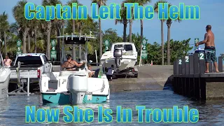 Captain Left Her Now She is in Trouble!! | Miami Boat Ramps | 79th