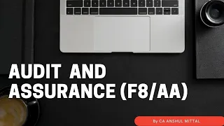 ACCA F8-AA - Audit and Assurance - Chapter 5 - Risk (Part 1)