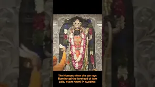 Watch : Exact moment of  Ram Lalla Surya Tilak | Ram Mandir | Ram Navmi 2024🙏