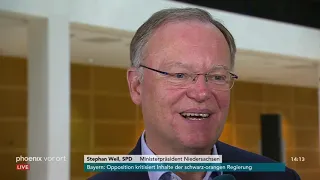 Interview mit Stephan Weil zur Klausurtagung der SPD am 05.11.18