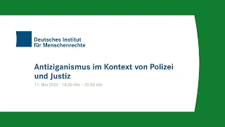 Online-Veranstaltung: Antiziganismus im Kontext von Justiz und Polizei (Teil 2)