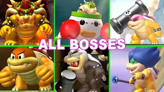 New Super Mario Bros U Deluxe All Bosses Fight (No Damage)