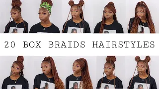 20 Ways To Style BoxBraids in UNDER 10 Minutes | LexclusiveTV