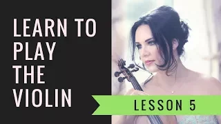 Learn the VIOLIN ONLINE | Lesson 5/30 - Learning the open string notes