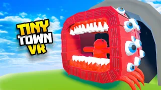 The Mega TRAIN EATER Can't Be STOPPED - Tiny Town VR
