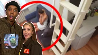 SHE DID WHAT?! | 10 WEIRD THINGS CAUGHT ON SECURITY CAMERAS & CCTV REACTION