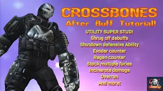 CROSSBONES Tutorial after buff! Crazy great utility, shrug off debuffs, shut down defense abilities!