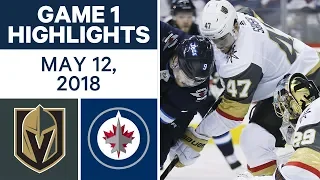 NHL Highlights | Golden Knights vs. Jets, Game 1 - May 12, 2018
