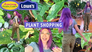 PLANT SHOPPING! Lowe's vs Armstrong Garden Centers 🌿 I got new plants! 😄