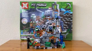 MINECRAFT MY WORLD THE MOUNTAIN CAVE (SIMPLE VERSION) SX1013 LEGO COMPATIBLE BULIDING BRICK