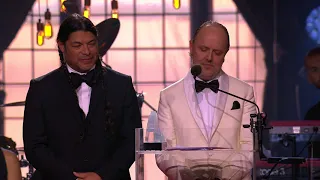 Lars Ulrich and Robert Trujillo from Metallica receive the Polar Music Prize