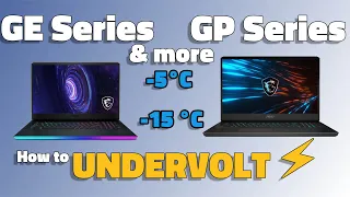 MSI Gaming Laptop EASY UNDERVOLT // LOWER TEMPS -5°C TO -15 °C // i7-10870H