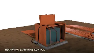 Очистная установка "Каскад" - мойка колёс грузовых авто.